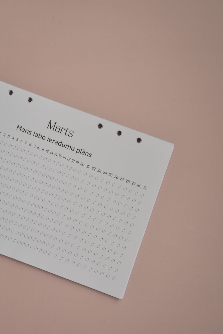 Ieradumu plānošanas papildlapas plānotājam